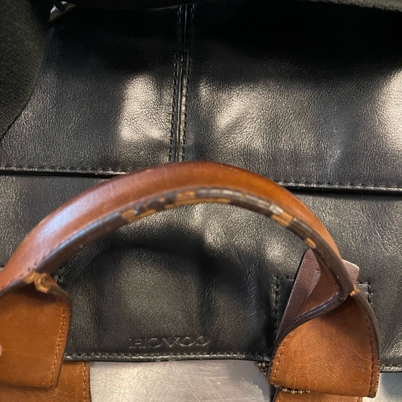 Coach Suede and Leather Messenger Bag - Picture 7 of 14